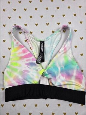 Victorias Secret Pink Tye Dye Sports bra XS Bralette Bra Top Tank
